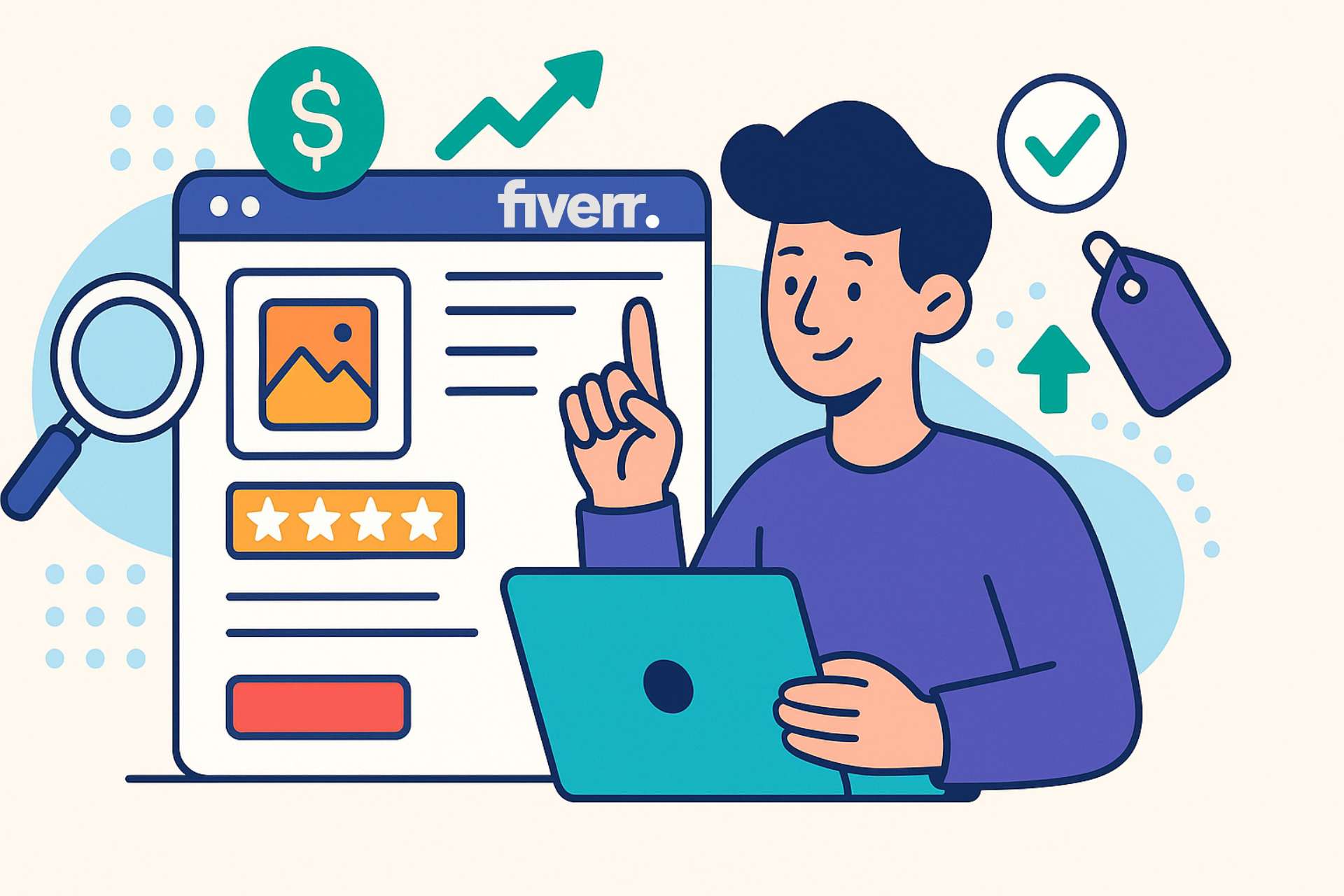 How to Create Fiverr Gigs That Actually Get Clicks and Sales (Step-by-Step Guide for Beginners)